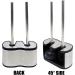 Casaphoria Stainless Steel Toilet Bowl Brush & Plunger Set - Heavy Duty 2-in-1 Combo with Freestanding Holder for Bathroom - Buy Online on GoSupps.com