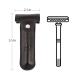 RIVERLAKE Genuine Leather Protective Travel Case for Safety Razor - Double Edge Safety Cover/Shaving Holder Pouch (Black) - Buy Online on GoSupps.com