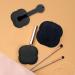 Powder Puff Holder - Silicone Case for Powder Puff Soft with Buckle Small Storage Box for Bracelet Cotton Pad Powder Puff Jewelry Tosier Black - Buy Online on GoSupps.com