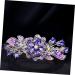 FRCOLOR Hairpin Rhinestone Clip Hair Barrettes for Women Purple Hair Barrettes Flower Crystal Hair Clips Diamond Hair Accessories Ponytail Clip Holders Rhinestones Alloy Crystal Back Miss - Buy Online on GoSupps.com