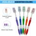 100 Bulk Medium Bristle Toothbrushes Individually Wrapped with Hygiene Cap - Ideal for Home, Travel, Events, Care Packages, Guests, Hotels & Lodging - Buy Online on GoSupps.com