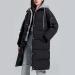 Warm Quilted Long Cardigan: Women's Winter Transition Jacket & Coat - Lightweight Black Wool Outerwear - Buy Online on GoSupps.com