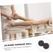 Yoga Massage Ball - Fascia Roll Body Massage Device | Fitness Gym Peanut Roller for Deep Tissue & Muscle Recovery - 12x6.3cm Black - Buy Online on GoSupps.com