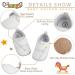 Sonsage Infant Baby Oxford Shoes | Lace-Up Anti-Slip Trainer | Soft Rubber Sole for First Walking | 0-6 Months | Unisex C White - Buy Online on GoSupps.com