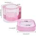 Dish Cups for Nail Art Acrylic Liquids Clear Glass Nail Monomer Liquids Bowl Dampen Dish Acrylic Powder Holder Glass Jar Brush Cleaning Cup Pink - Buy Online on GoSupps.com