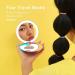 Fancii LED Lighted Travel Makeup Mirror with 10x/1x Magnification - Rechargeable, 3 Light Settings, Compact & Portable Hand Mirror for Handbag - Taylor (Groovy Vibes) - Buy Online on GoSupps.com