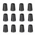 SummerHouse 12 Pieces Solid Black Flat Golf Iron Ferrules for Tapered 0.355 Shaft and 0.370 Shaft 0.500/0.750/1.000 Height Optional 0.370ID*0.750L