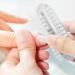Two-sided Toes and Nails Cleaning Scrubbing Brushes - White | Manicure Pedicure Nail Tools - Buy Online on GoSupps.com