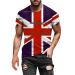Union Jack Flag UK United Kingdom Great Britain British for Men Women Classic Short Sleeve O Neck Summer Casual T-Shirt XX-Large C-red