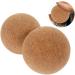 Minkissy Cork Massage Ball | Lacrosse Foot Massager for Plantar Fasciitis | High-Density Wooden Yoga Ball 100mm | International Shipping - Buy Online on GoSupps.com