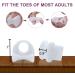 Promifun 10-Pack Toe Spreader - Soft Gel Toe Separator & Protector for Men & Women | Toe Tensioner & Claw Toe Correction in White - Buy Online on GoSupps.com