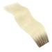 Youngsee Genius Ombre Real Hair Extensions 45cm - Virgin Treated Brown to Platinum Blonde Tresses - 25g #R8T60 - Buy Online on GoSupps.com