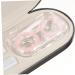 Shop Lifkomie Double-Layer Glasses Case - 2-in-1 Travel Container for Contact Lenses & Glasses - Multi-Purpose Storage | White & Pink 16x7x5.5cm - Buy Online on GoSupps.com