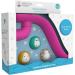 Matchstick Monkey Bathtime Slide Set - Antimicrobial Baby Bath Toy - Easy Grip Sensory Learning - Pink Slide Set with 3 Animal Rocks - 12 Months - Buy Online on GoSupps.com