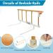 Bed Assist Rail for Elderly - Safety Side Rail Guard for Seniors | Hospital Bedside Handle with Swing Down Design - 47x18 Inch - Buy Online on GoSupps.com