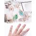 nail art palettes Nail Art Finger Ring Palette Polish Holder Color Mixing Plates Manicure Tools White - Buy Online on GoSupps.com
