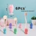 Andiker Silicone Toothbrush Protective Caps - 6 Piece Fish Design Travel Brush Covers in Macaron Colors - Buy Online on GoSupps.com