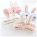 LOVEF Bunny Ear Cosmetic Headband - 5Pcs Fluffy Elastic Makeup Hairband for Shower, Face Washing, Facial Mask, Spa, Cosplay, Party - Buy Online on GoSupps.com