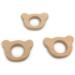 Wendysun 5pcs Cartoon Wood Teether - Natural Animal Bear Shape Teething Toy - Buy Online on GoSupps.com
