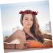 Abaodam 1pc Christmas Wreath Christmas Decore Hair Tie Bridal Headdress Girl Hair Decor Grace Bride Pine - Buy Online on GoSupps.com