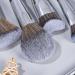 16-Piece Small Waist Black Makeup Brush Set - Perfect 22cm Brushes for Flawless Application | International Shipping - Buy Online on GoSupps.com