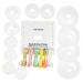 INDIVSHOW 5.5" Kumihimo Square Plate Set,Include Rattail Cord in 6 Random Colors and 12 Bobbins for DIY Braiding Bracelet Macrame Board 5.5"kumihimo Square Plate Set