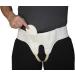 Double Hernia Support Truss for Men - Slim White Adjustable Groin Brace with Compression Pads | Small Size - Buy Online on GoSupps.com