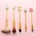 Anime Alice in Wonderland Gold Makeup Brushes Set | Foundation Blending Powder Eye Shadow Contour Concealer Blush | Fairy Cosmetic Brush Tools - Buy Online on GoSupps.com