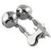 WHYHKJ 10pcs Fishing Rod Alarm Bells Metal Fishing Bite Indicators Double Bells Outdoor Fishing Accessories, Silver