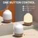 Salubrito 100ml Aroma Diffuser - Ultrasonic Essential Oil Humidifier for Home Office & Yoga - White Wood Grain Design - Buy Online on GoSupps.com