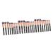 FRCOLOR 30 Pcs Professional Makeup Concealer Highlighter Eyebrow Eye Shadows Cosmetic Buffing Brush Mineral Stippling Brush Travel Major Powder Size 1x3pcs Blackx3pcs