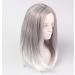 BGHJUE N Wig Halloween Hair Synthetic Wigs Blend 50% Human Hair Left Side Parting Natural Headline Glueless Wig For Women