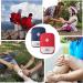 Zimohe 2PCs Waterproof Medication Bag | Large Capacity Empty Medicine Storage for Home Auto Office Camping & Hunting - Blue & Pink - Buy Online on GoSupps.com