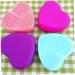 Makeup Brush Silicone Heart-Shaped Makeup Brush Cleaning Brush Heart-Shaped Egg Brush Cleaning Tool Beauty Brush(Green) - Buy Online on GoSupps.com
