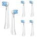 Spacever plug -in toothbrush 6 Series compatible with oral B io 3/4/5/6/7/9/9/10 Series toothbrush electrical attachments powerful cleaning toothbrush heads