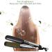 Titanium Flat Iron 1.75 Inch Wide Plate w/ LCD Display, Adjustable Temp & Dual Voltage - Black - Buy Online on GoSupps.com