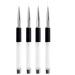 Nail art brush set 4 pieces of professional nail art malpinsel 5/7/9/11mm crystal acrylic uv gel nail art liner brush pen diy nail art tool