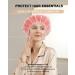 YIZIJIZI Heat Cap for Deep Conditioning - 2 Pack Aluminum Foil Hair Dyeing Cap for Home & Salon Use - Pink - Buy Online on GoSupps.com
