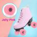 VNAKER 8 Pack Quad Roller Skate Wheels Set with Toe Stoppers 58mm x 32mm 82A Outdoor/Indoor Quad Roller Skate Wheels - Pop Quad Roller Skate Wheels Pink - Buy Online on GoSupps.com