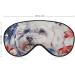 Bichon Frise 4th of July Sleep Mask for Women - Soft Light-Blocking Eye Cover with Adjustable Strap | Ideal Gift for Dog Lovers - Buy Online on GoSupps.com