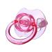 Landofgenie Adult Size Pacifier - Large Shield Gloss Transparent Design - 2 Pack (Blue & Pink) - International Shipping Available - Buy Online on GoSupps.com