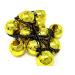 Tara Girls Twinbead Ponytail Elastics - Set of 6 Gold Hair Ties - Cute and Multi Design Selection - Buy Online on GoSupps.com