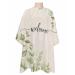 Fall Green Eucalyptus Barber Cape - Salon Hair Cutting Cape for Women Men Kids Adults Vintage Rural Plant Botanical Haircut Cape with Adjustable Elastic Neckline Hairdressing Stylist Cape Accessories 1 piece 55x63 Inch Light Beige Grass Green