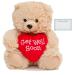 Ganz Get Well Soon Gifts for Men, Get Well Soon Gifts for Kids Get Well Soon Gifts for Women Feel Better Teddy Bear with Red Heart (Get Well Stuffed Animal Bear Red Heart) with Get Well Soon Card Get Well Teddy Red Heart