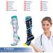 YYW Compression Stockings for Men & Women - 6 Pairs Calf Socks for Circulation Ideal for Running Nurses Air Travel & Pregnancy - 20-25 mmHg - Buy Online on GoSupps.com