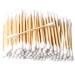400 pcs Cotton Buds Bamboo Cotton Buds Biodegradable Cotton Swab Disposable Cotton Buds for Cleaning and Makeup Use