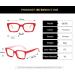 Tr90 Square Blue Light Blocking Glasses for Men & Women | Anti-UV Ray Computer & Reading Glasses - Leopard 50mm - Buy Online on GoSupps.com