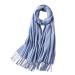 Winter scarf ladies wrapshell cape scarf triangle winter scarf casual winding scarf multi -purpose scarf for women scarf unit size sky blue
