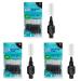 TEPE interdental Brush original black 1.5 mm/ISO 8 8PCs plaque removal efficient clean between the tea tooth flow for narrow gaps (pack with 3)