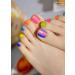 Buy Ohora Semi Cured Gel Nail Strips - Rainbow Glitter UV/LED Compatible Salon-Quality & Long Lasting | Easy Apply & Remove | Includes Prep Pads Nail File & Wooden Stick - Buy Online on GoSupps.com